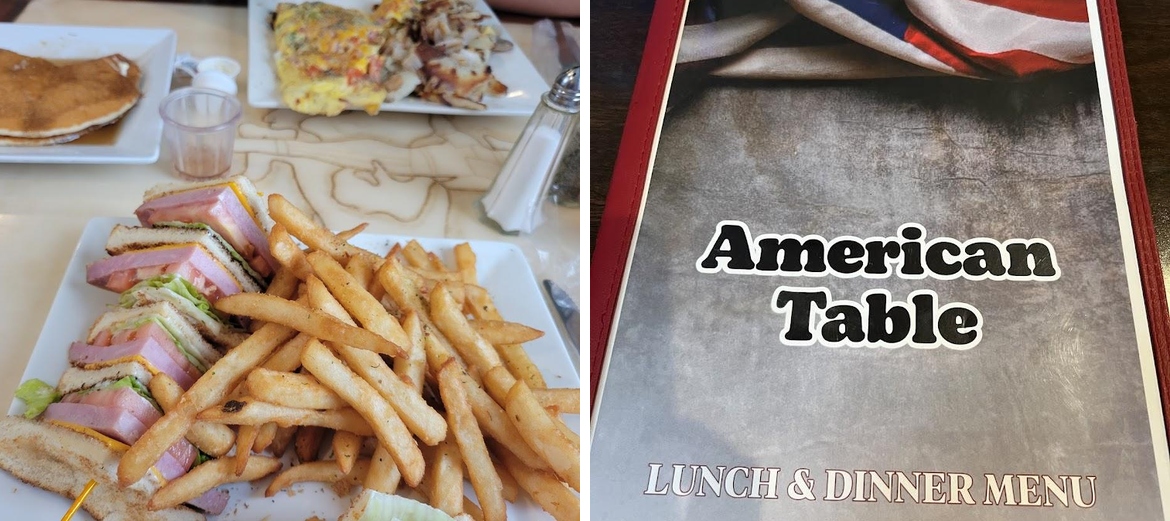 American Table Family Restaurant of Vincennes Menu